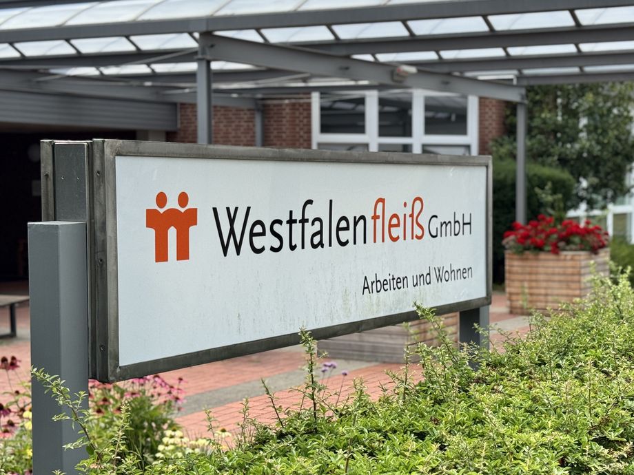 Eingangsschild von Westfalenfleiß am Kesslerweg in Münster