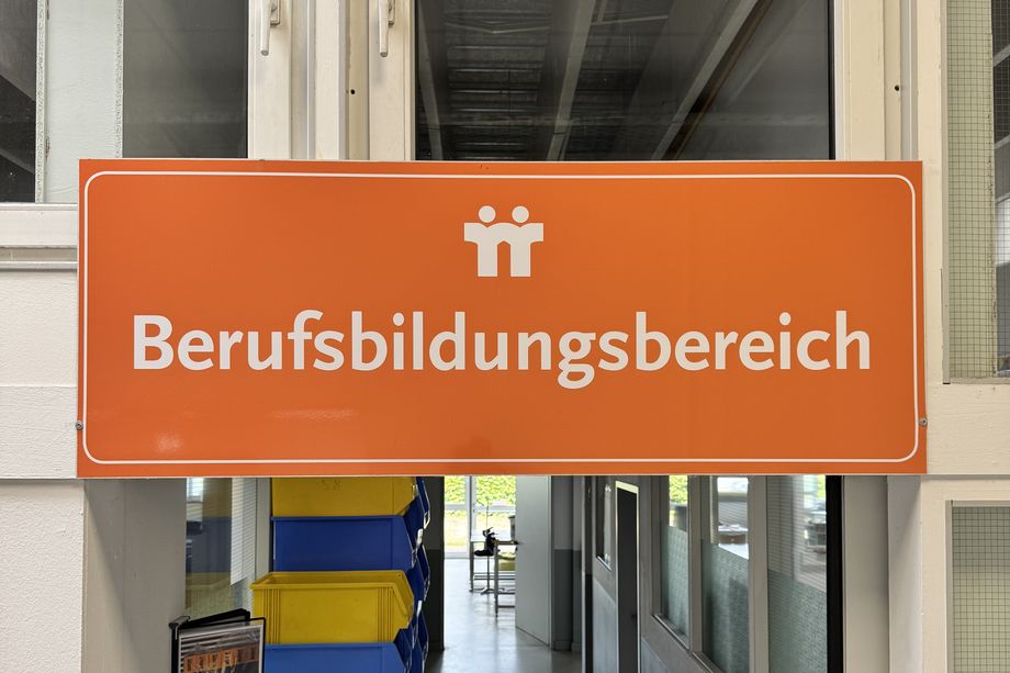 Türschild Berufsbildungsbereich